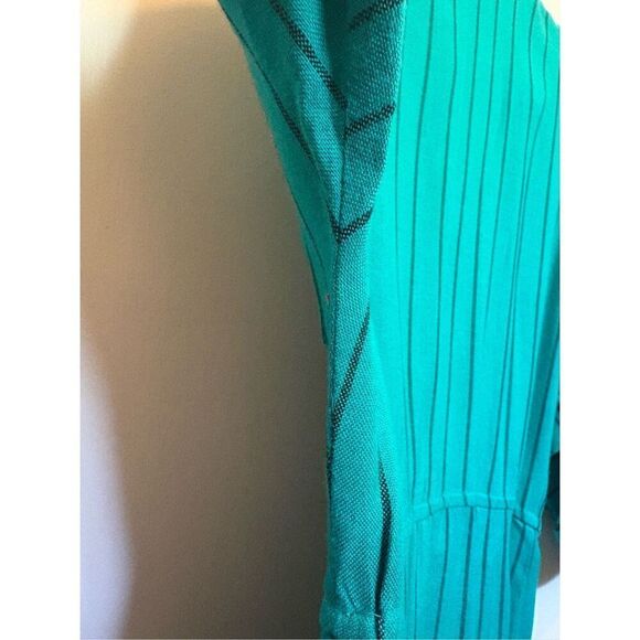 Vintage Ilse M 1980’s teal green button down midi dress size 6/8 - Picture 14 of 16